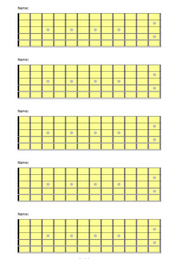 Printable Blank Chord Diagram Sheets